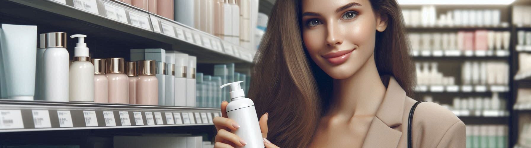 Woman Shopping for Moisturizers at The Store